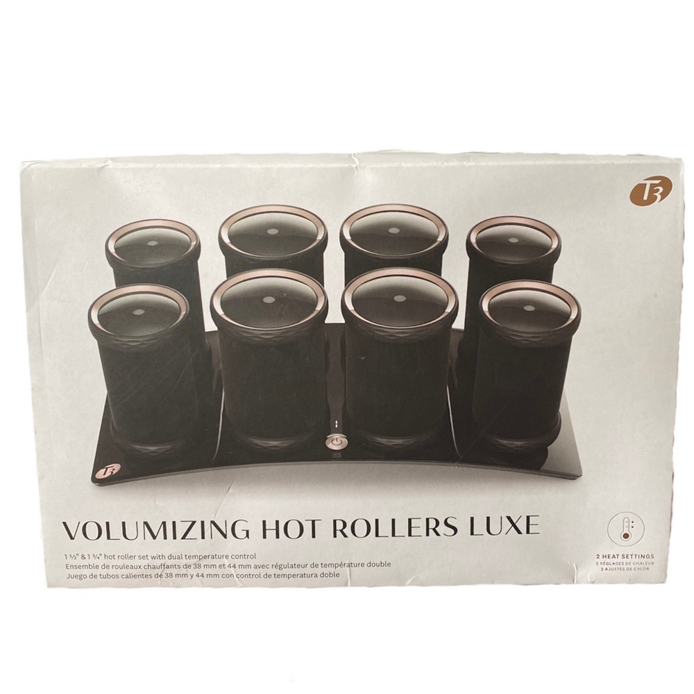 T3 Black Volumizing Hot Rollers Luxe Set